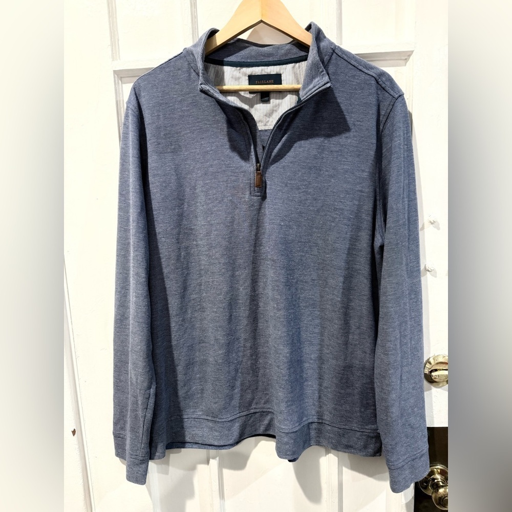 Men's Heather Gray Zip-Up Sweater